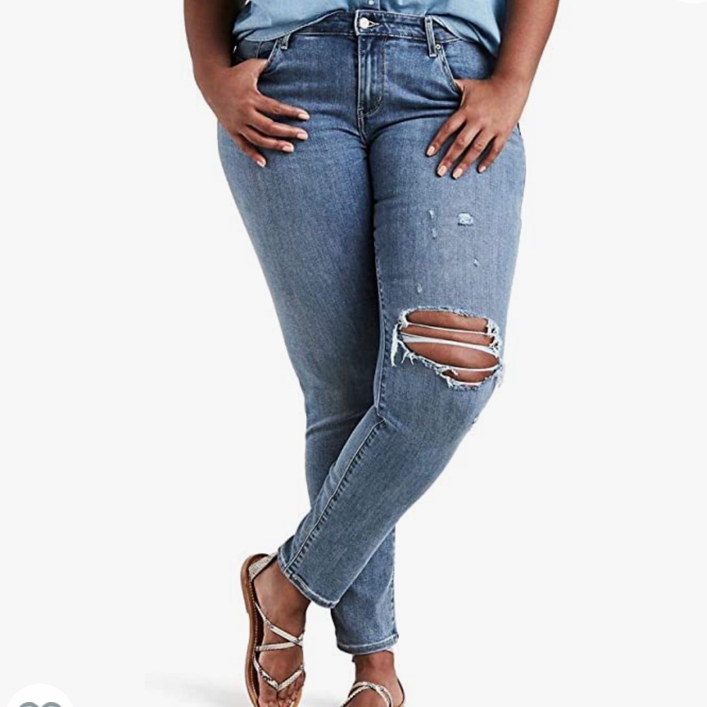 Levi’s 711 skinny - distressed
